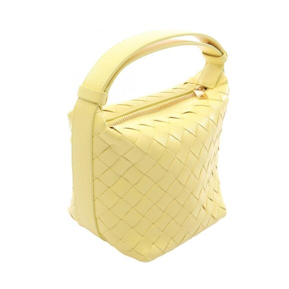 Bottega Veneta Candy Wallace Intrecciato Handbag, Leather, Women's, Yellow, 7... - Picture 2 of 5